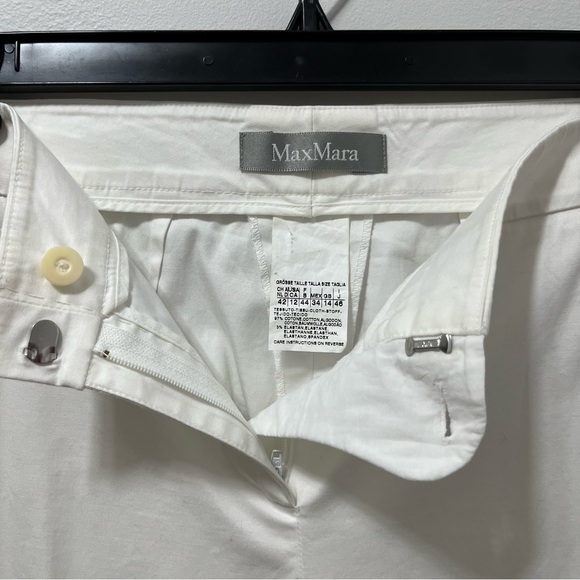 MAXMARA SOLID WHITE TROUSERS - Picture 7 of 12